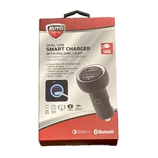 Auto Drive Dual USB Quick Charge Car Charger w/ Customizable Color LED Light