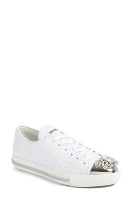 miu miu jeweled sneakers
