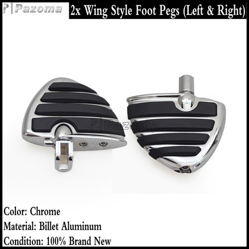 2Pcs Motorccycle Highway Wide Wing Foot Rest / Pegs For Honda Gold Wing F6B 2013 - Picture 2 of 10
