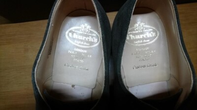 チャーチ　コンサル　スエード　70F　UK7　church's consul ☆チャーチ 70F/UK7【コンサル/73ラスト/3都市〜4都市ロゴ過渡期