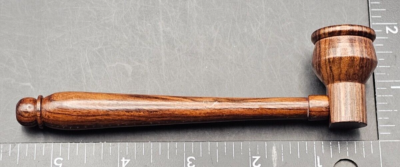 #ad #ad 5” Rosewood Hand Smoking Pipe Quality Wood HANDMADE w Screens $11.99