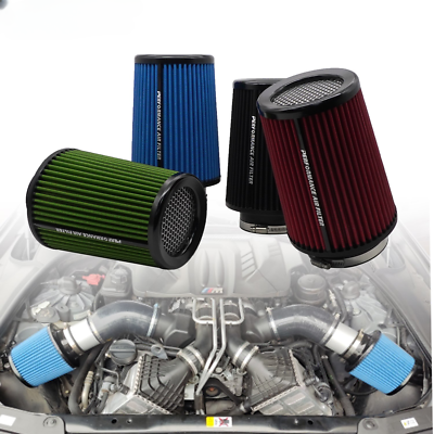 RIAYOOE 3 3.5 4 Inch Cold Air Intake Filter 76mm 89mm 101mm - View #5