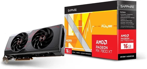 SAPPHIRE PULSE Radeon RX 7800 XT Gaming OC 16GB GDDR6 GPU - New RDNA3 PCIe 4.0 - Picture 1 of 9