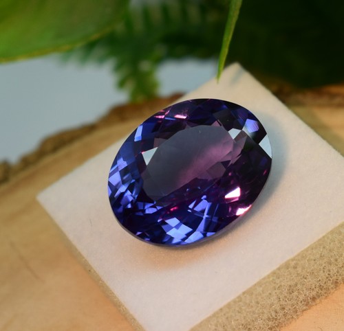 NEW Authentic Natural 15 CT Color Changing Alexandrite Oval Cut Loose Gemstone - Picture 3 of 10