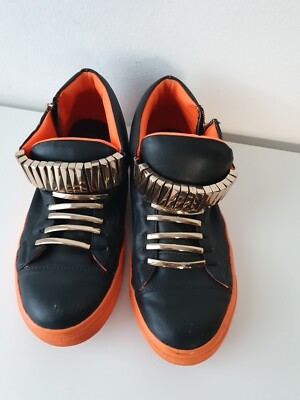 Damen Schuhe Sneakers CAMPBELL California IBIZA Last Schwarz Orange Gr 39