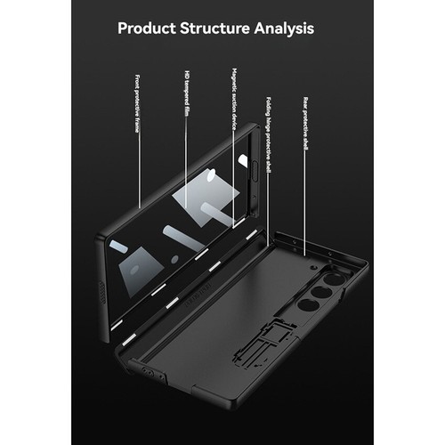 Stand Phone Case Folding Anti-Drop Phone Case Part for Samsung Galaxy Z Fold6 - Picture 14 of 28