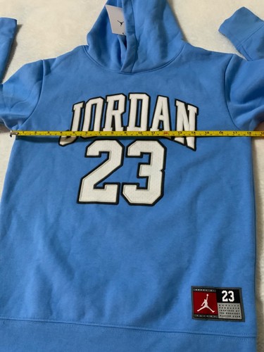 NWT KIDS JORDAN JERSEY PULLOVER HOODIE LARGE UNIVERSITY BLUE - Picture 9 of 11