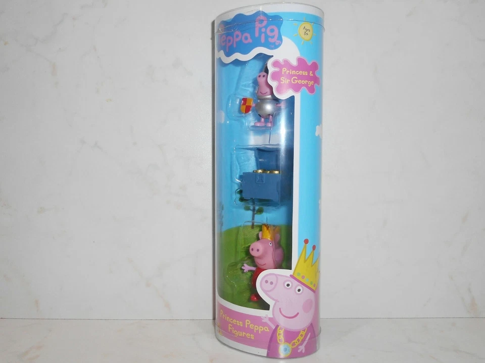 Princess PEPPA PIG Figures: PEPPA and Sir GEORGE Character Options Ltd. 3+ NiB - Image 4 of 4