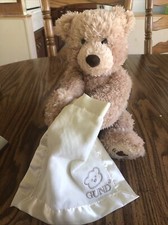 Baby GUND Peek-A-Boo Teddy Bear Animated Stuffed Animal Plush 11.5" Tested Works