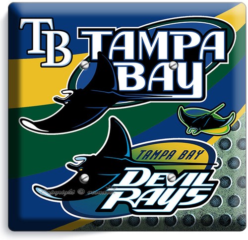 TAMPA BAY DEVIL RAYS BASEBALL TEAM LICHTSCHALTER STECKDOSE PLATTE MANN HÖHLE ZIMMER DEKOR - Bild 10 von 34