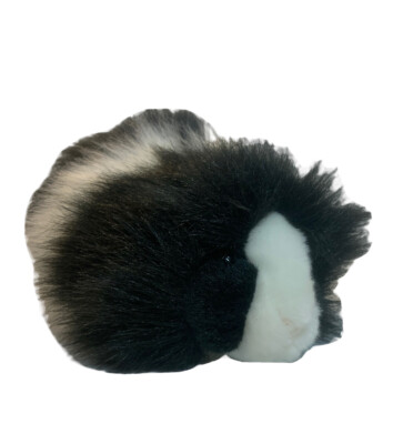 Douglas Cuddle Toys Angora the Black White Guinea Pig 4112