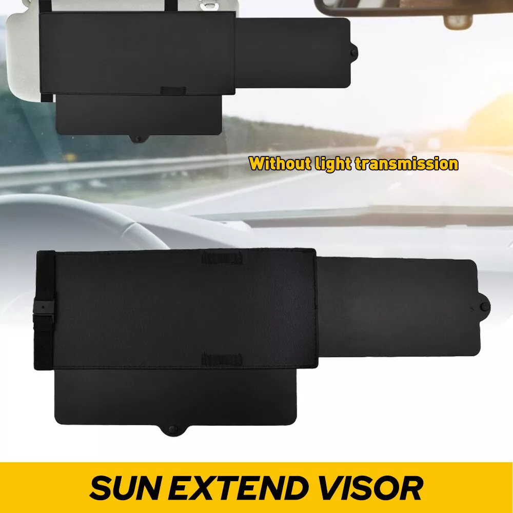 2in1 Car Sun Visor Extension Extender Shield Front Side Window