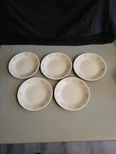 Set of 5 Corelle Forever Yours 6.75'' Bread & Butter / Dessert plates 6 3/4''