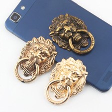 Universal Metal Smart Cell Phone Tablet Round Ring Finger Holder Grip - Lion