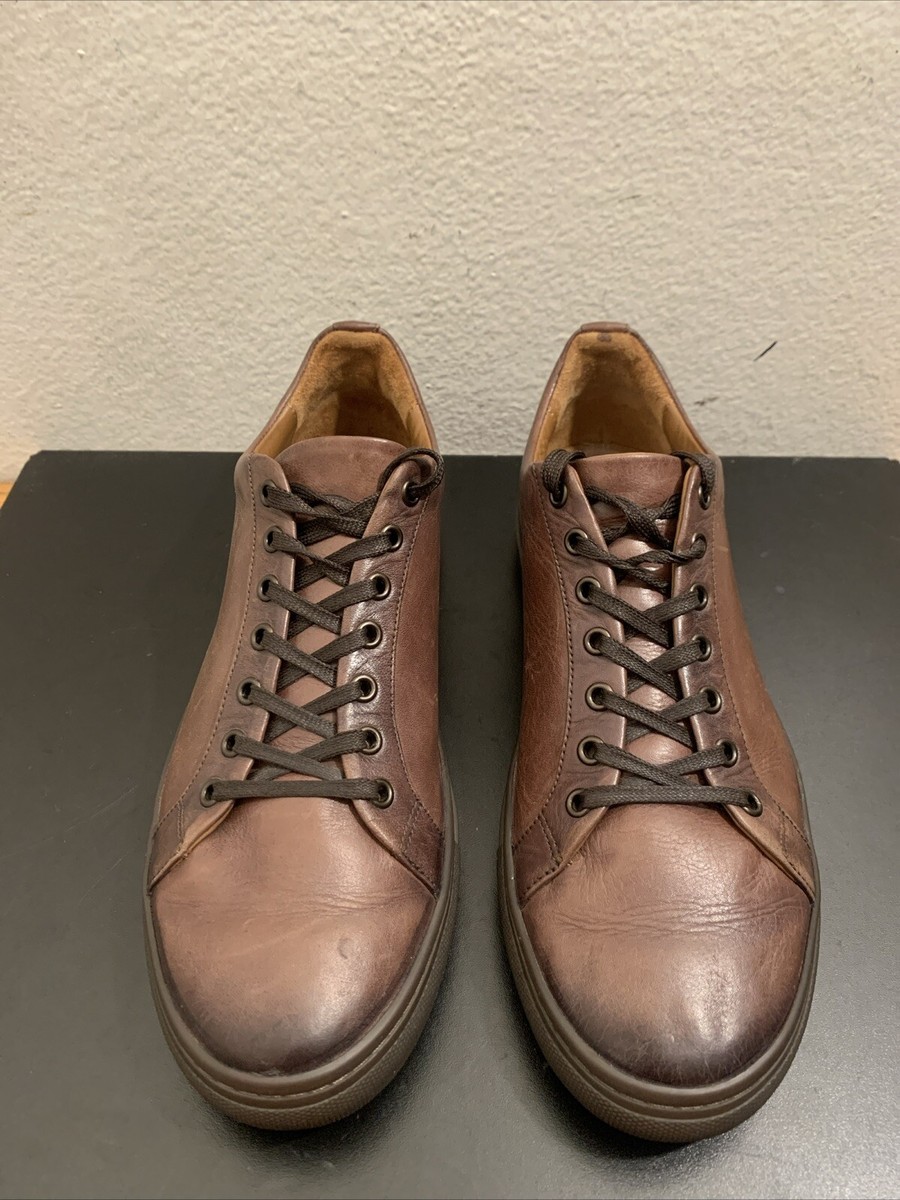Thursday Everyday Boot Company Brown Leather Low Top Sneaker Shoes Men Size 