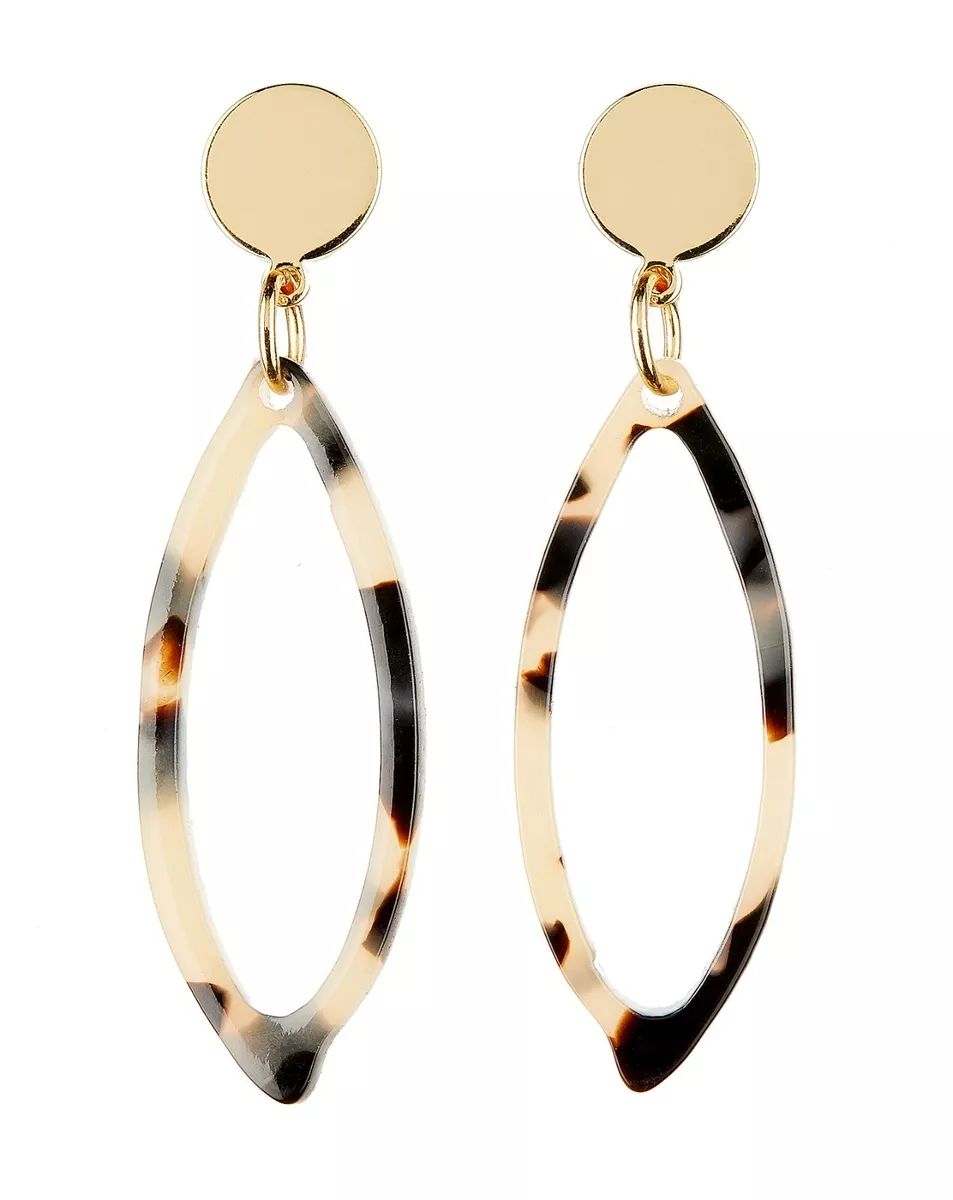 Tortoise clip on earrings sale