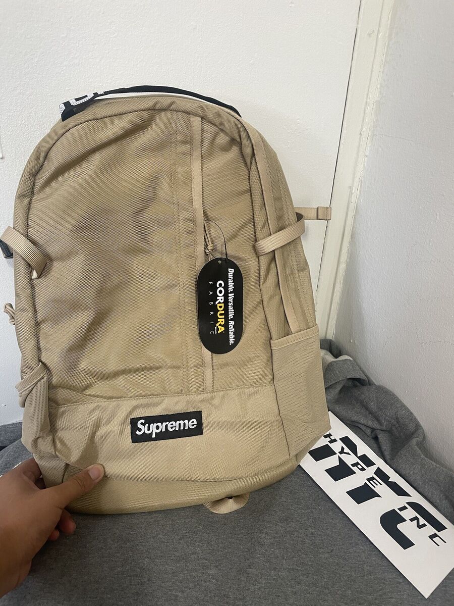 Supreme Backpack TAN SS18 Cordura Authentic Preowned Laptop Supreme Backpack TAN SS18 Cordura Authentic Preowned Laptop