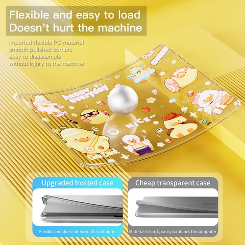 Coque coque coque TPU souple transparente dessin animé pour MacBook Pro 14" M4/M3/M2/M1 - Photo 36/36