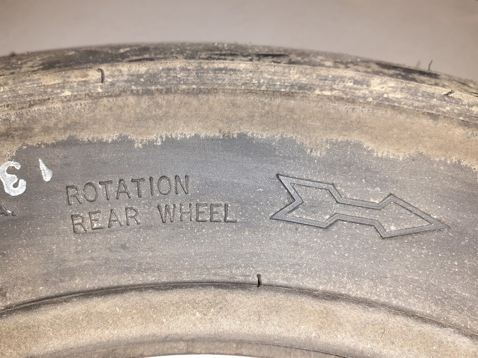 Vintage Dunlop 130/90 V16 K391s Raise White Letter Qualifier Rear Tire