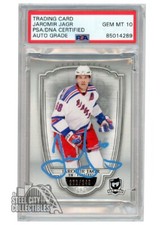 Jaromir Jagr 2018-19 UD The Cup Autograph Card #38 /249 PSA/DNA 10 (Light Blue)