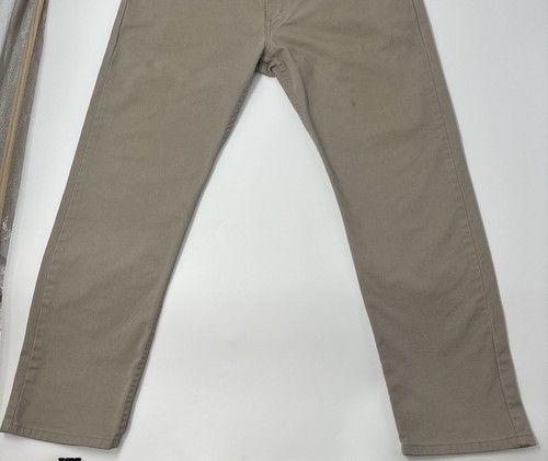Levi Strauss 502 Khaki Denim Straight Leg Jeans Men's 38x30 Measured 30 5 Pocket - Picture 3 of 10