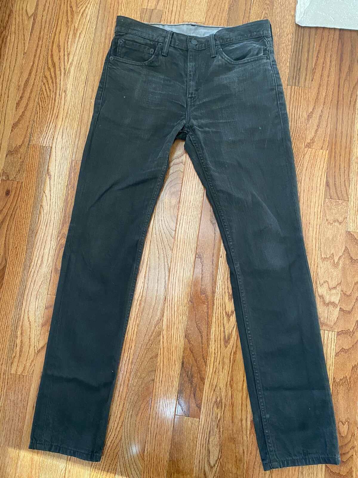 Levi’s Men 511 Slim Fit Dark Gray Wash Jeans, 31x32 Gem