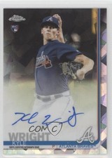 2019 Topps Chrome Sapphire Kyle Wright #CSA-KW Auto 6fs