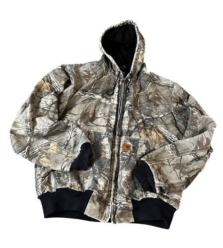 Carhartt Realtree Xtra Camo Jacket Large Made in USA Hood J220-977 gefüttert