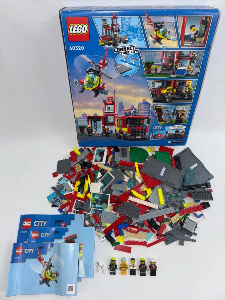 Lego 60320 City Fire Station 99.9% Complete With Box And Instructions - image 2 of 4