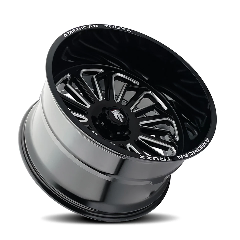 Rueda de carnicero 22x12 American Truxx AT1916 negra/molida 5x5 (-51 mm) Foto 2 de 4