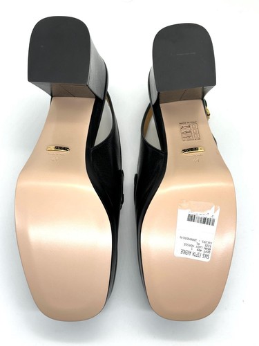 Gucci Dama Horsebit Cuero Plataforma Tacones Sandalias Zapatos Mocasines $1190 - Imagen 15 de 17