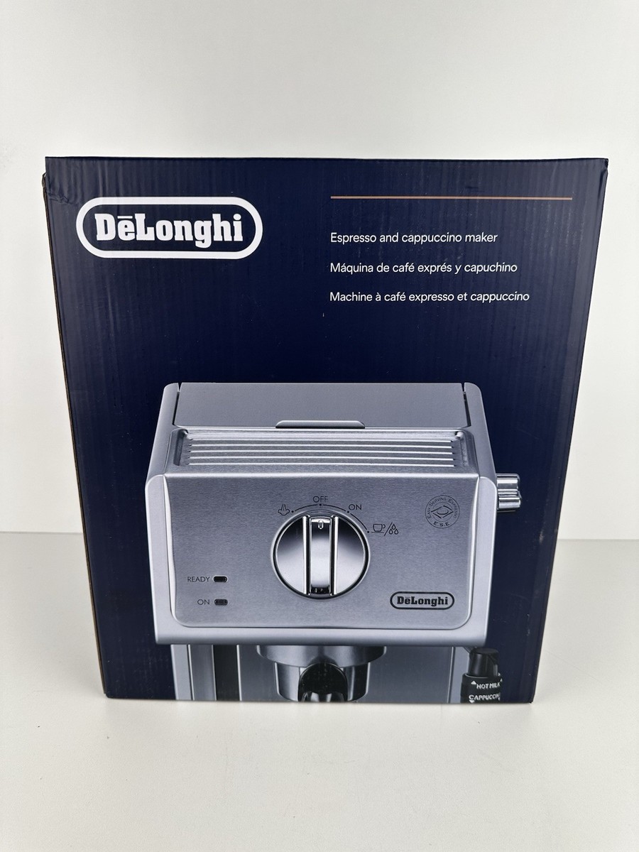 DeLonghi ECP3630 Manual Espresso Machine Cappuccino Maker - Silver