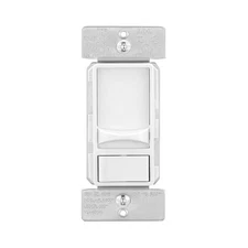 Eaton Slide Dimmer, Single Pole + 3 Way, White Slide Dimmer Switch,