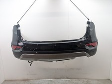 HYUNDAI SANTA FE MK3 BUMPER REAR WITH PARKING SENSORS IN PHANTOM BLACK 2015