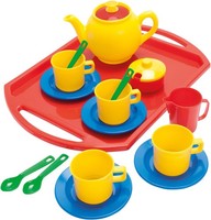 Dantoy - Teeservice Spielset Mit Servierbrett - Teeparty FüR Kinder - 18 Teilig