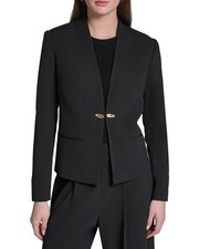 Halston Collarless Blazer Women's 8