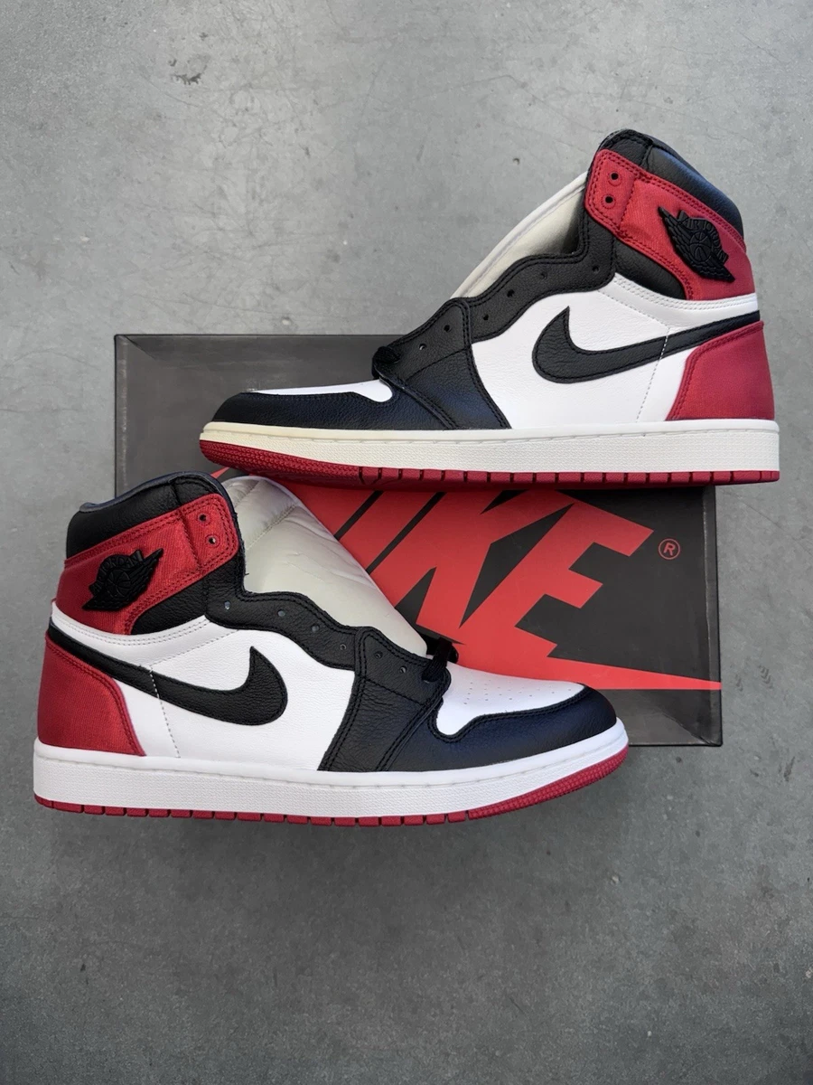 Las mejores ofertas en Jordan 1 Retro High Satin Black Toe W | eBay