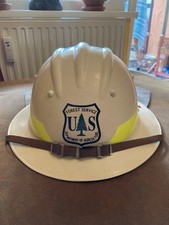 USA Feuerwehrhelm ~ Firefighter ~ Waldbrandhelm ~ mit Nackenschutz