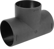 75mm Car Heater Warm 3 Way Air Ducting Pipe T Shape Outlet Connector Black Plast