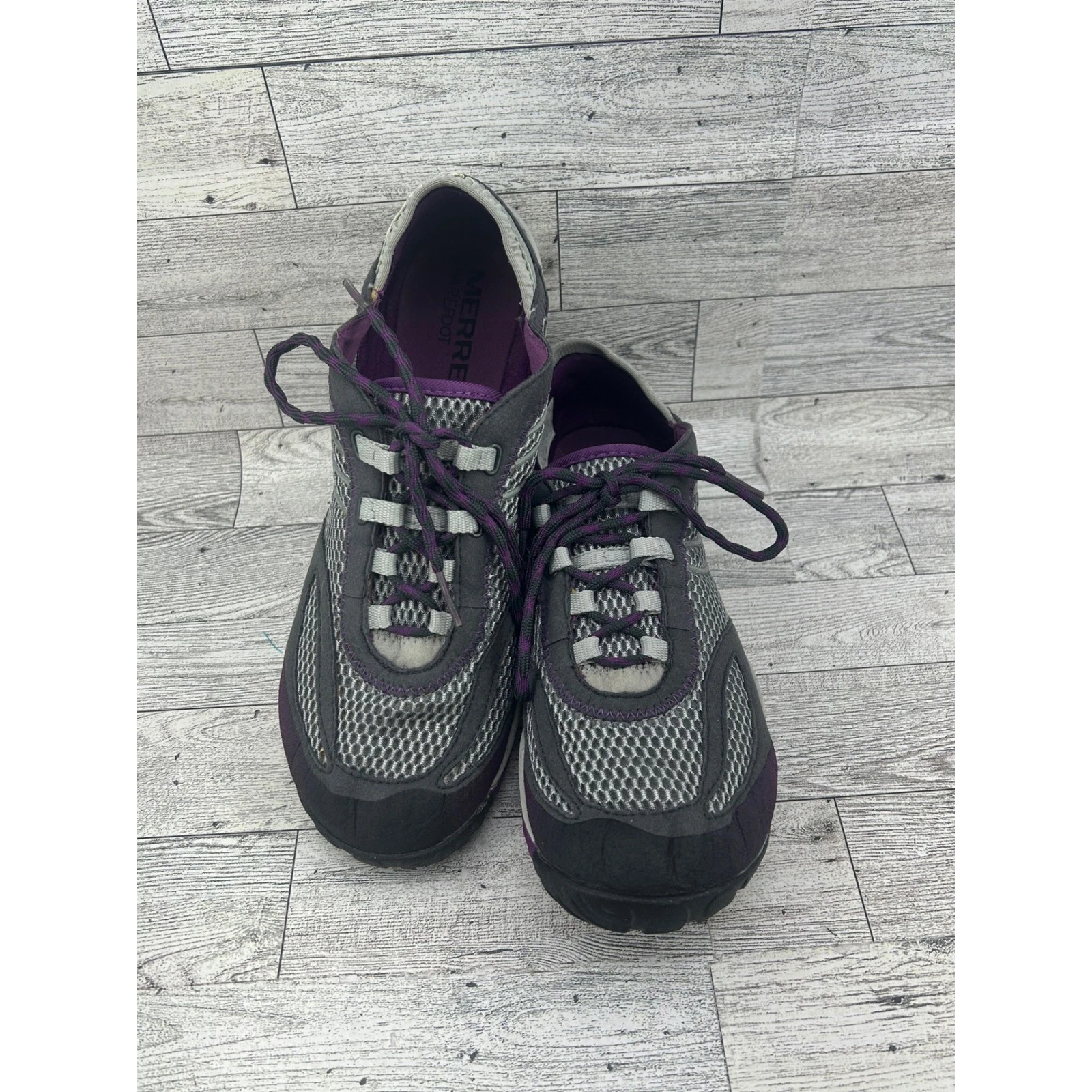 Merrell Pace Glove Dark Shadow Barefoot Womens Running Shoes Size 8.5