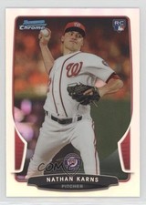 2013 Bowman Draft Chrome Refractor Nate Karns #3 6u5