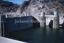 Arizona Nevada1955 Hoover Dam Penstocks Vintage Red Kodachrome Color Slide
