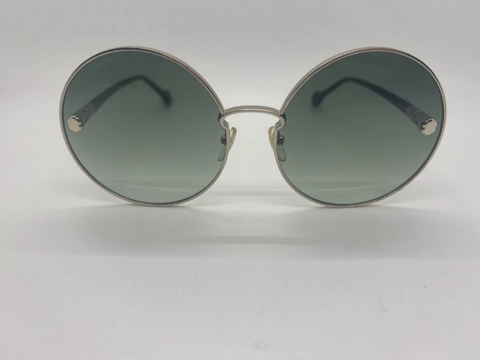 Juego completo de gafas de sol redondas Salvatore Ferragamo SF189S 709 63-17-140 mm usadas Foto 2 de 4