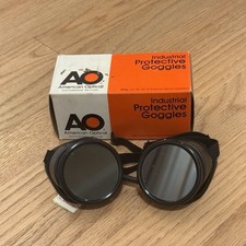 Vintage American Optical Duraweld Welding Goggles Aviator Motorcycle NWT Box