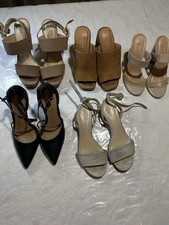 Lot Of 5 Pairs Womenโs Size 5-1/2 Heels Dress/ Casual Clearance Lot