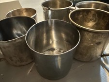 6 Silver Plated Baby Cups As Is