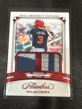 2024 Panini Flawless Dual Prospect Patch Ruby /20 Dylan Crews #DP-DC Dual Patch