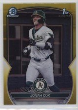 2023 Bowman Draft Chrome Yellow Refractor /75 Jonah Cox #BDC-135 1bi0