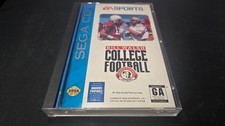 Bill Walsh College Football Sega CD LN perfect condition COMPLETE+reg card!