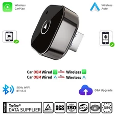 For iPhone Apple Wireless Dongle Plug ＆Play 2025/Y USB Wireless CarPlay Adapter